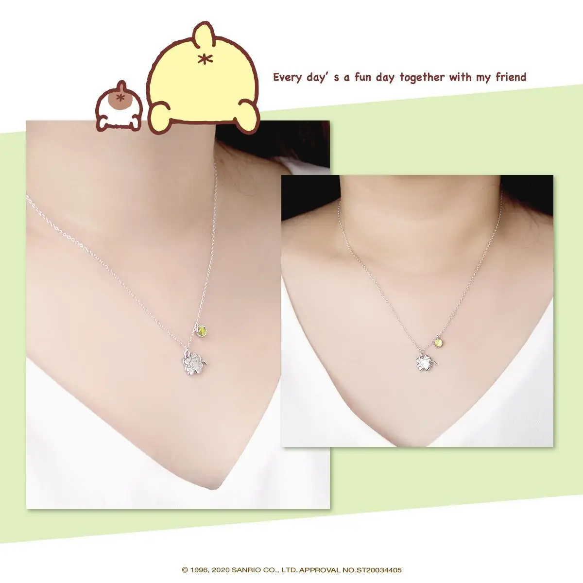 

Pom Pom Purin Natural Gemstone Clover Necklace luxury jewelry designers necklaces for women