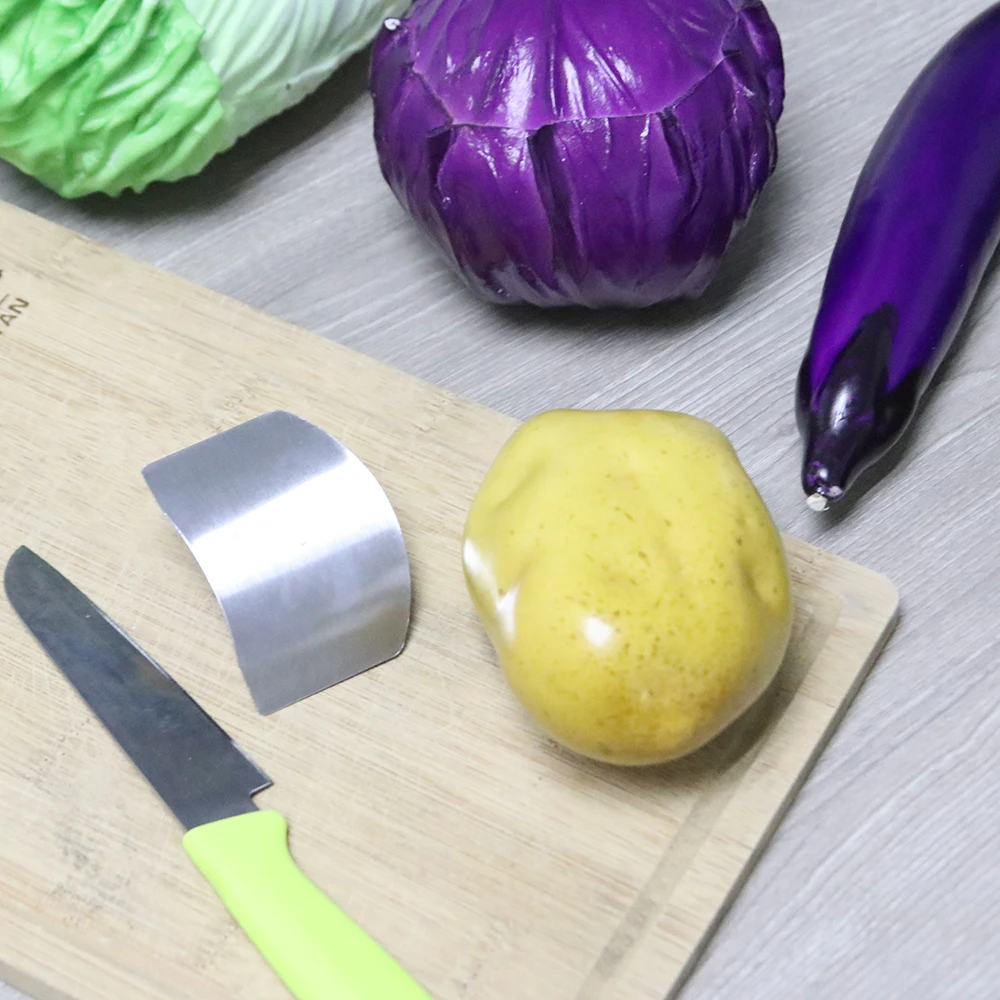 Новый Нержавеющая сталь пальцев рук протектор защитный нож ломтик щит Кухня