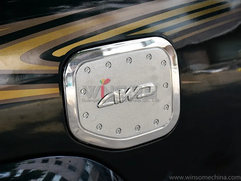 Для Toyota Land Cruiser 120 Prado FJ120 2003 2004 2005 2006 2007 2008 2009 хромированная крышка топливного бака Тюнинг автомобиля аксессуары