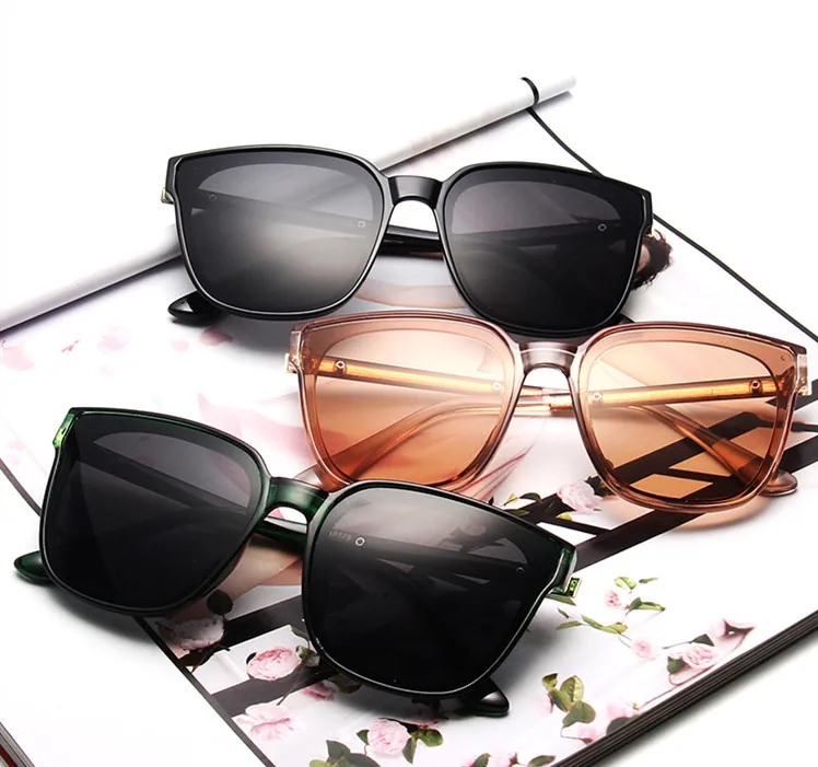 Роскошные Большие женские очки градиентные солнцезащитные мужские винтажные