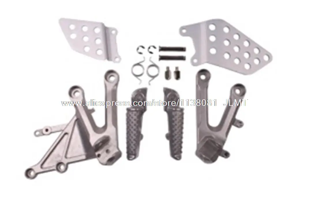 Передняя Серебристая/черная подставка для ног мотоцикла CBR1000RR 2004 - 2007 HONDA