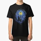 Футболка The End Of Time, хронограф, триггер, звездная ночь, Гаспар, фонарный столб, звезды, ночь