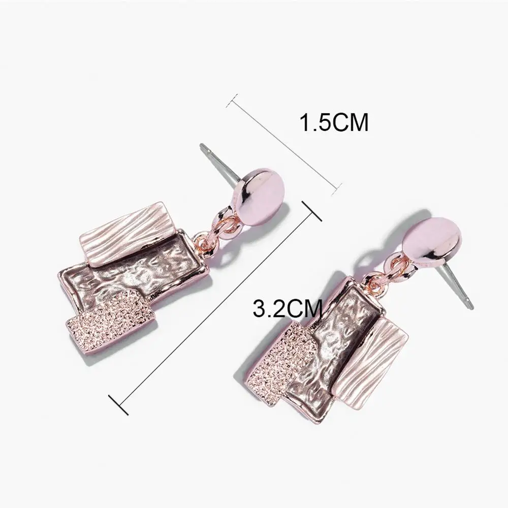 Серьги-подвески Cring Coco женские дизайнерские ювелирные украшения геометрической