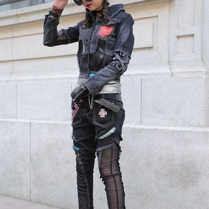 Весна 2020 модная новинка женское приталенное джинсовое короткое пальто в стиле