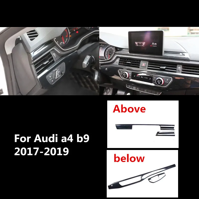Узор из углеродного волокна для Audi A4 B9 A5 17-2019 аксессуары интерьера коробка