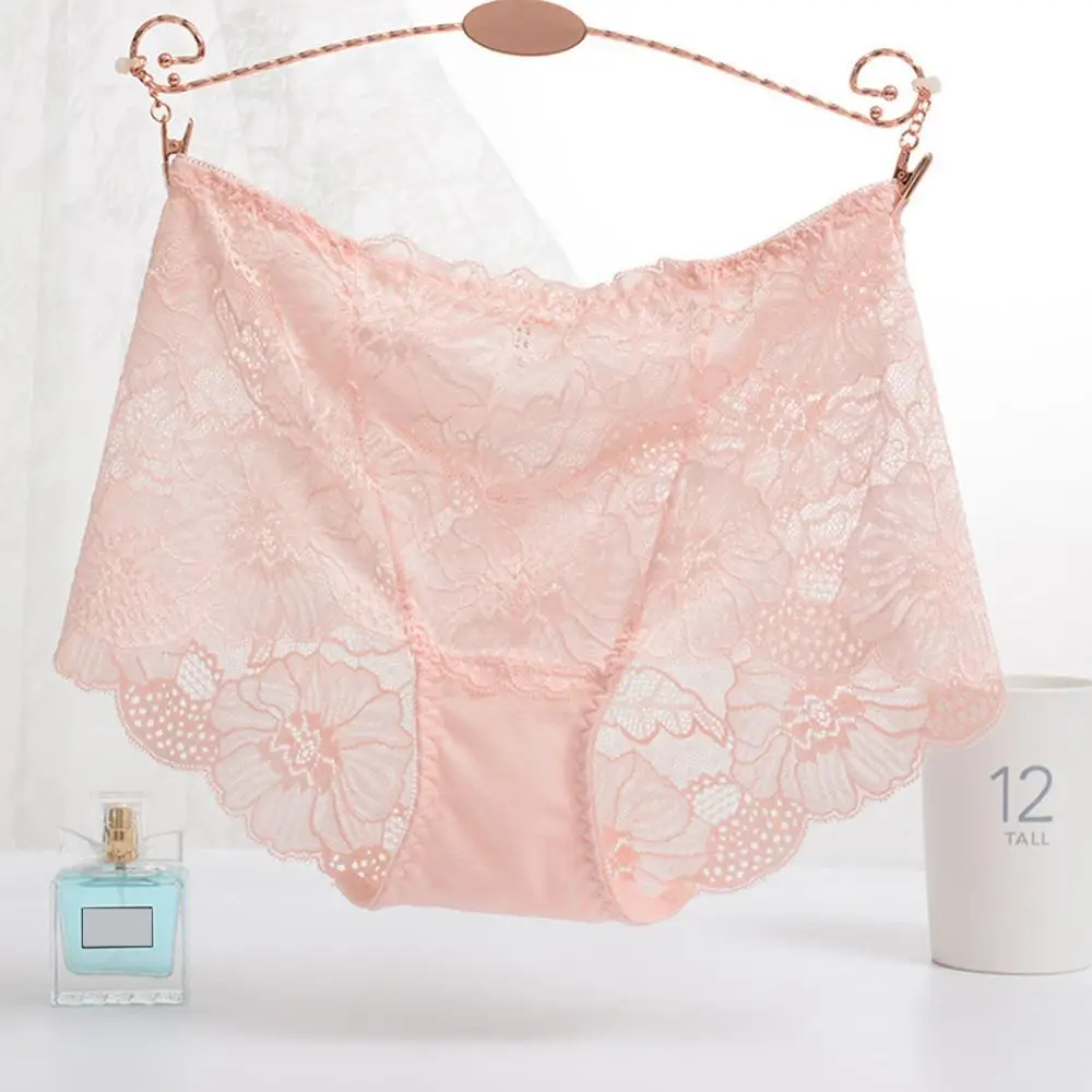 

5Pcs Women Sexy Lace See Through Hollow out Elastic Underwear High Waist Briefs sexy lace panties women underwear fashion