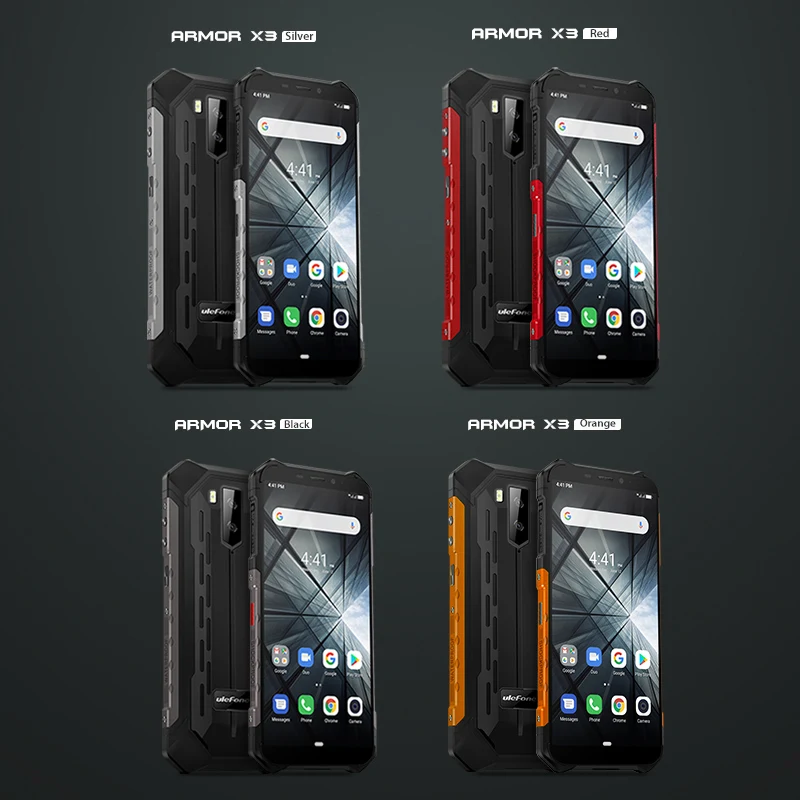 Ulefone Armor X3 прочный смартфон Android 9,0 IP68 Android 5," 2 ГБ 32 ГБ 5000 мАч 3g прочный мобильный телефон Android