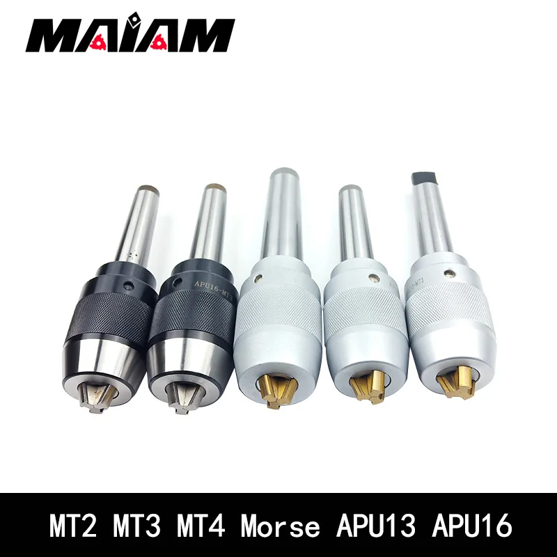 

1pcs 100% new MT2 MT3 MT4 APU13 APU16 tool holder mt apu series 0.05 precision CNC integrated self-tightening lathe tools holder