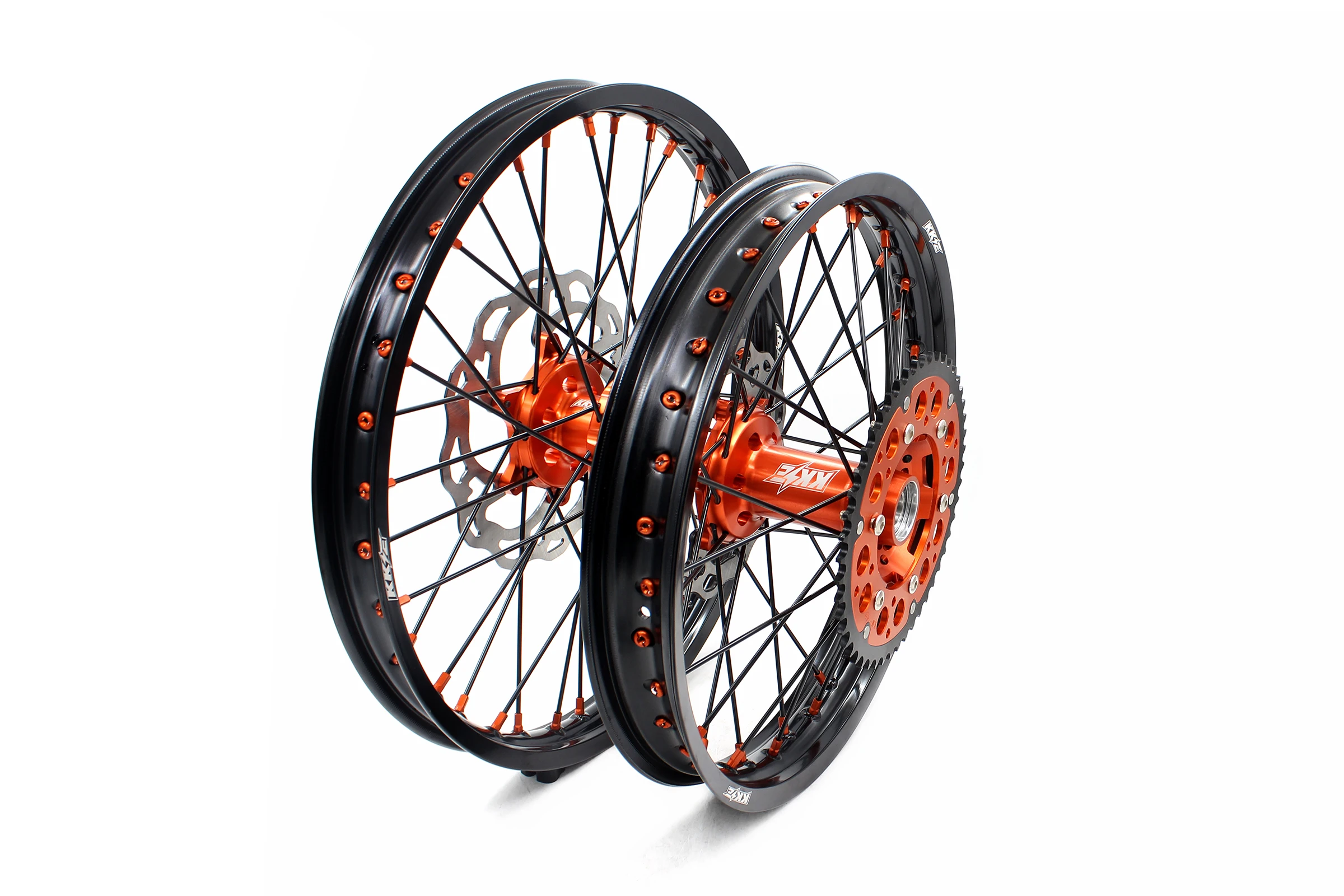 KKE 21 & 19 МХ колесные диски набор для SX F XC W 125 530 2003 2021 черный луч диски|motorcycle wheel rim|rims