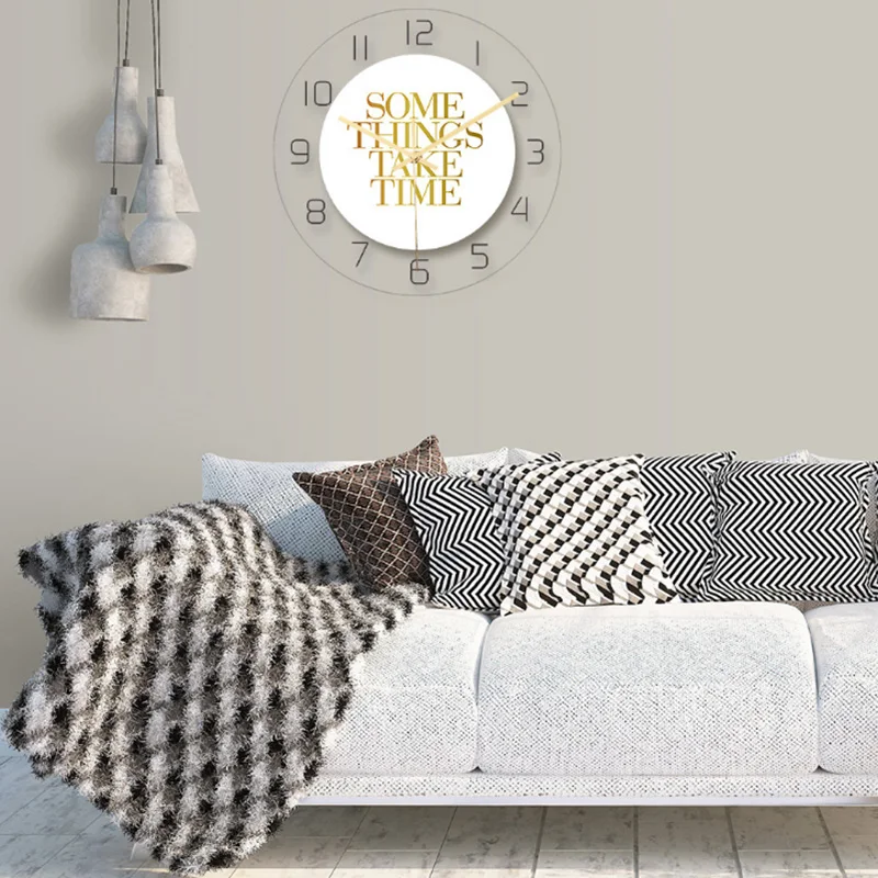 3D цифровые настенные часы 12 дюймов декоративные современные большие бесшумные