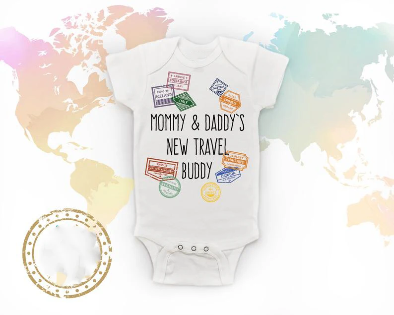Новинка боди для мамы и папы путешествий Buddy подарок будущего путешественника