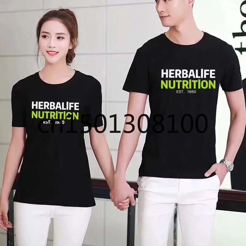 2020 Herbalife трикотажные топы для новых мужчин и женщин летняя одежда из Джерси мото