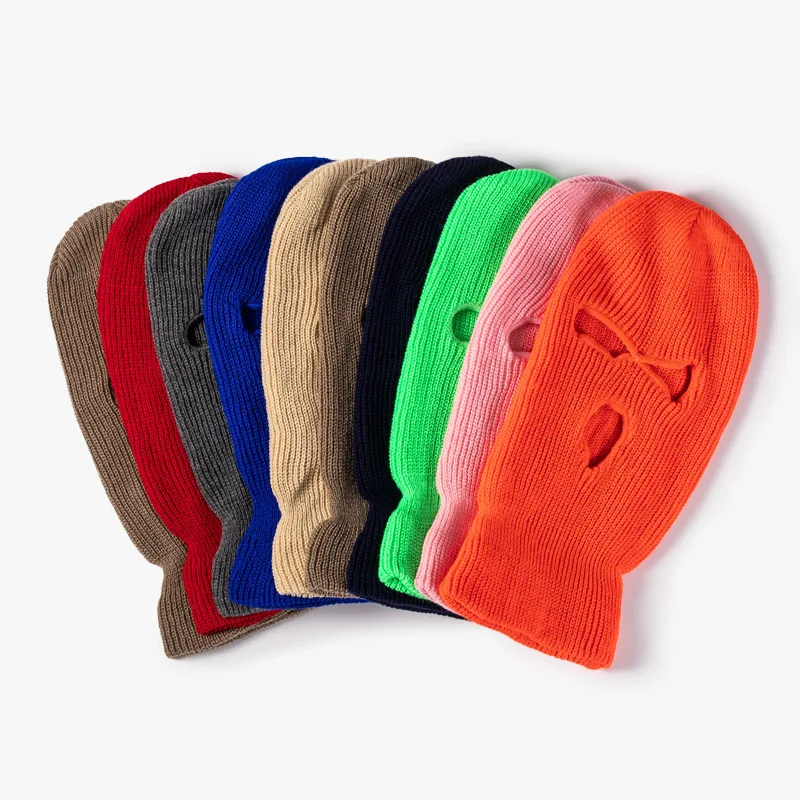 

Men Women Full Face Cover Ski Mask Hat Balaclava Army Tactical CS Windproof Knit Beanie Bonnet Winter Hat Warm Unisex Skull Cap