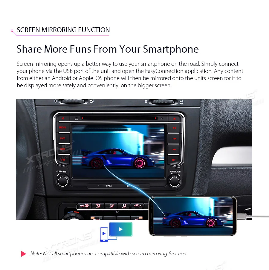 XTRONS " Android 9,0 Восьмиядерный автомобильный dvd-плеер gps для Volkswagen Vento Transporter Multivan Tiguan caddy для сиденья для skoda