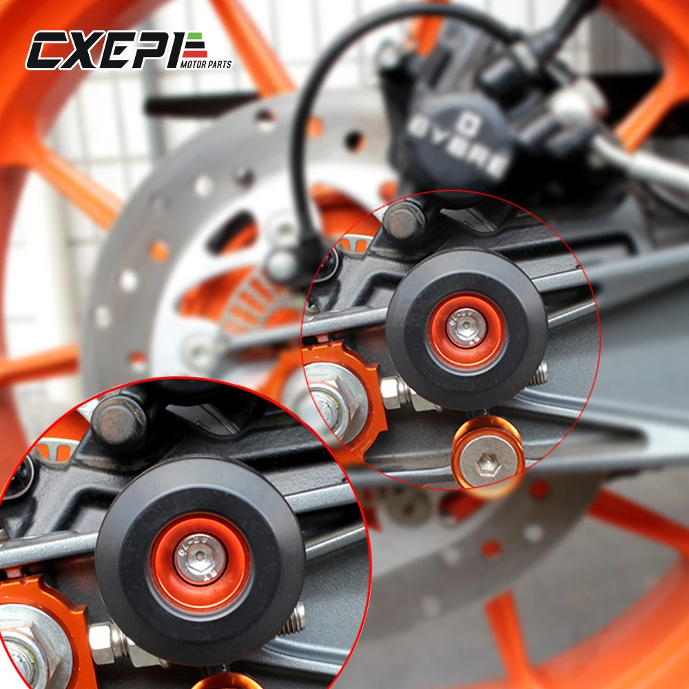 CNC Передняя Задняя вилка колесо ползунок защита от ударов колодки колесные для KTM