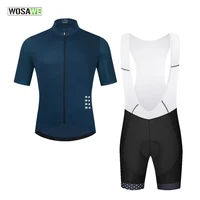 wosawe summer body suits cycling jersey set bicycle clothing breathable men short sleeve shirt bike bib short ropa ciclismo