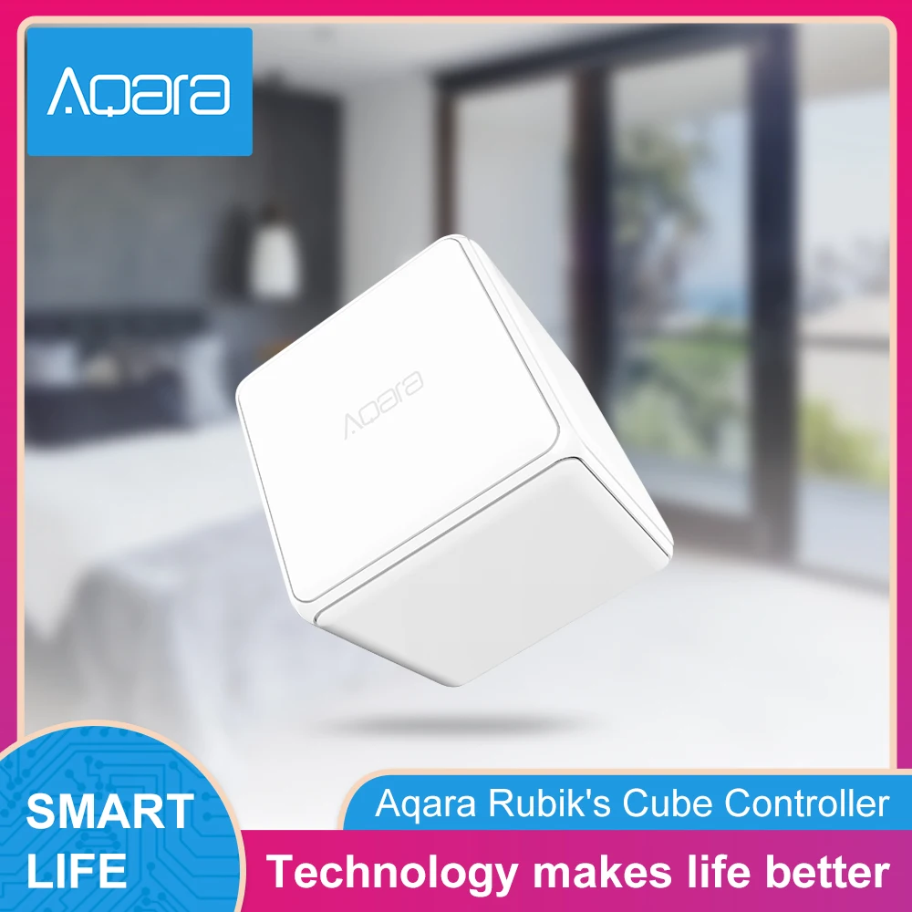 Контроллер Aqara Magic Cube Zigbee устройство для умного дома 6 действий управление через