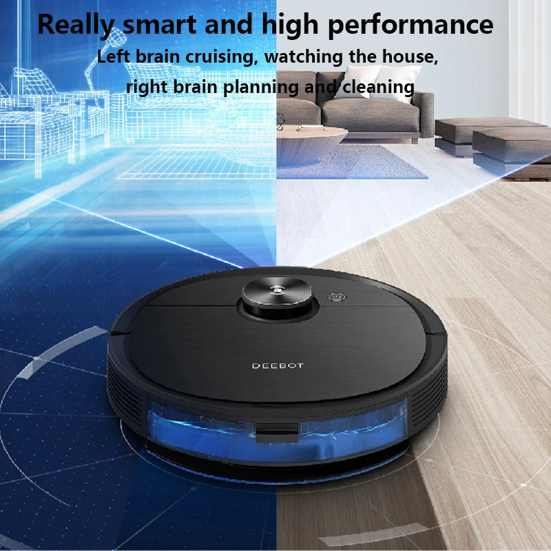 Робот-пылесос ECOVACS Deebot OZMO T8 AIVI функция приложения англоязычная версия китайская