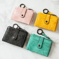 womens coin purse female fashion short wallet pu leather slim credit id card holder zipper hasp girl mini clutch money bag