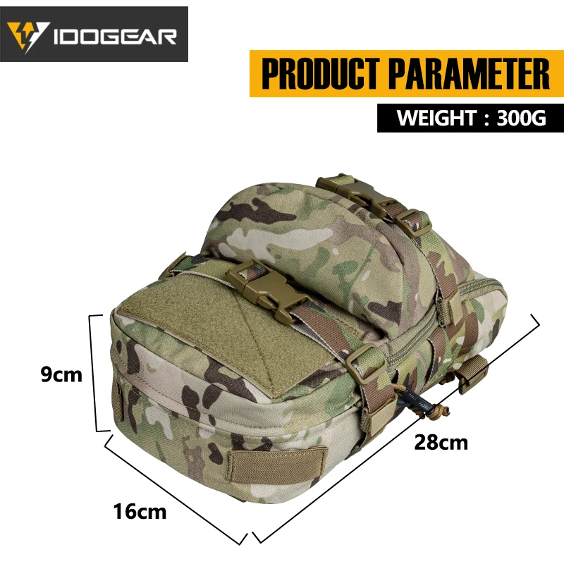 IDOGEAR увлажняющий рюкзак штурмовая Сумка Molle мини тактические военные уличные