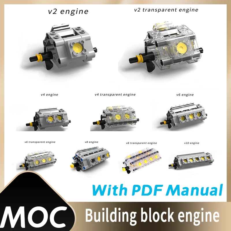 

MOC Creative Electric DIY Technical Parts Assembled Building Blocks Motor Reverse gear Mechanical Group Model Engine Toys