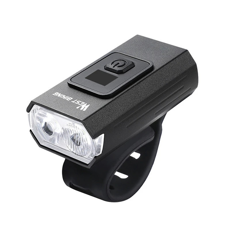 

WEST BIKING Waterproof USB Rechargeable Bike Light 6 Light Modes MTB Cycling Light Bicycle Lamp for Safety Night Cycling