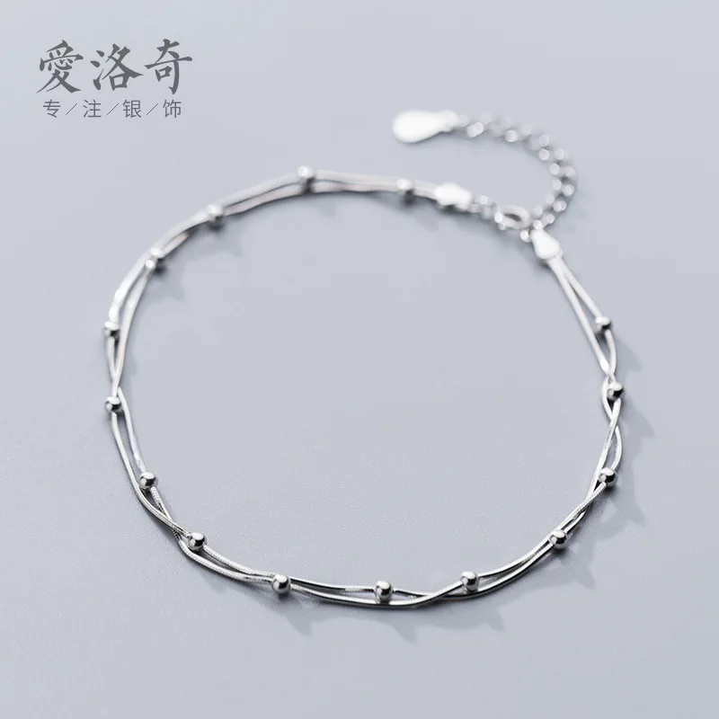 Браслет цепочка для ног женский темперамент светильник из бисера змеиная кость