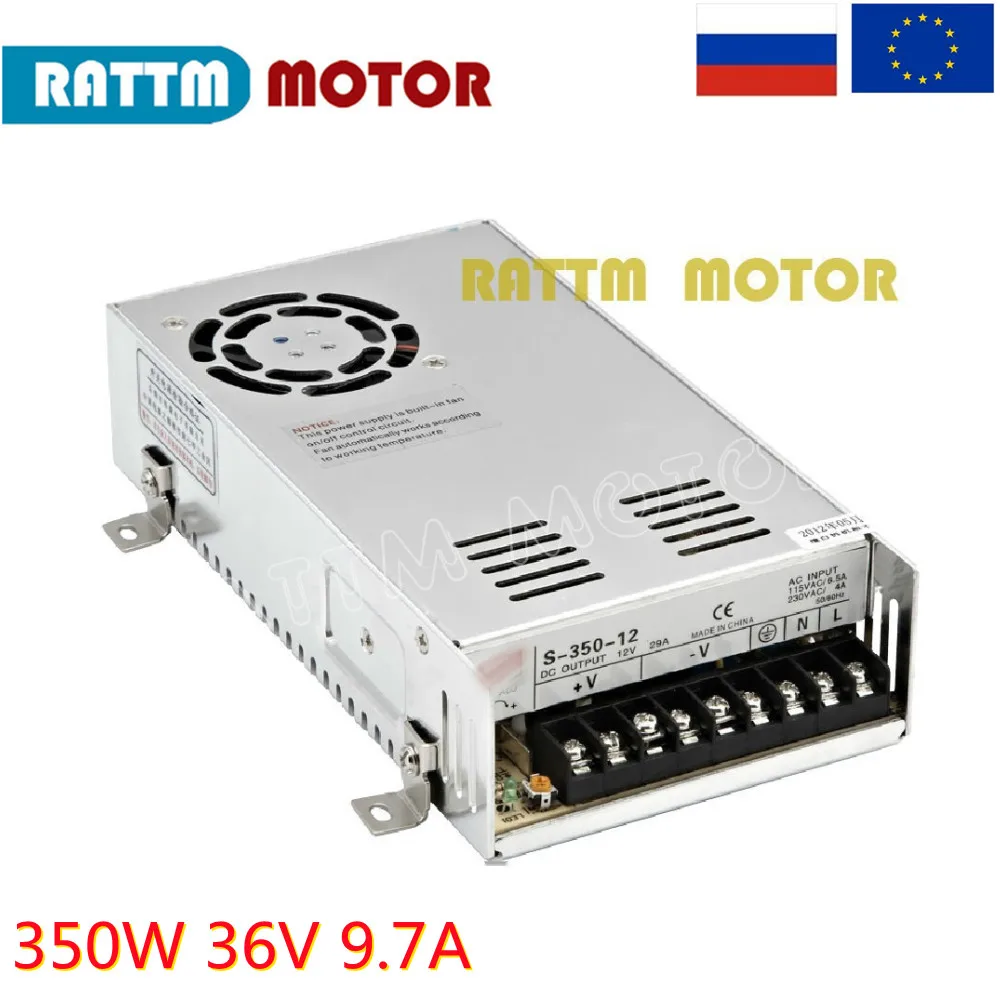 

【RU /EU】DC Switching Power Supply 350W 36V 9.7A Single Output For Stepper motors / CNC