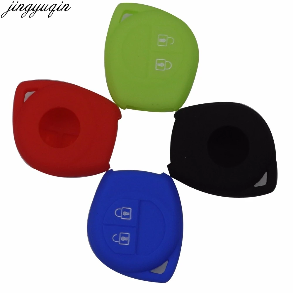 15 шт. силиконовый 2 кнопки чехол для дистанционного ключа от машины Fob Защитная