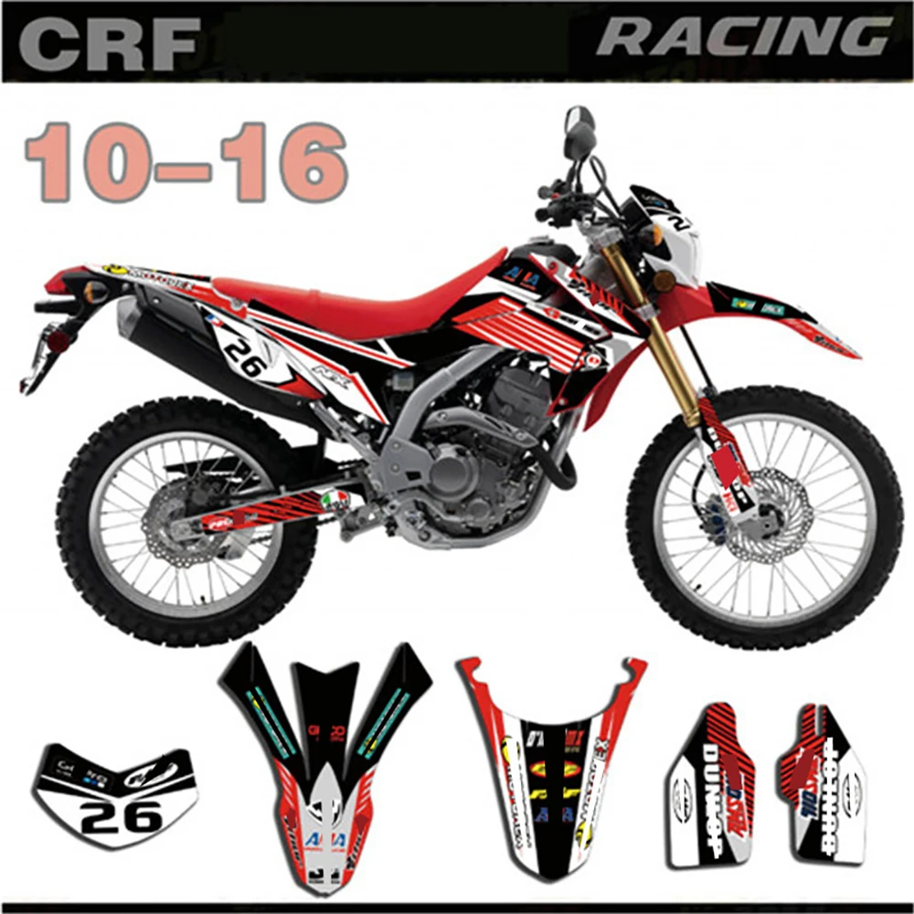 Набор наклеек для фотографий и графики Honda CRF250L 2010 2011 2012 2013 2014 2015 2016 CRF 250L 10