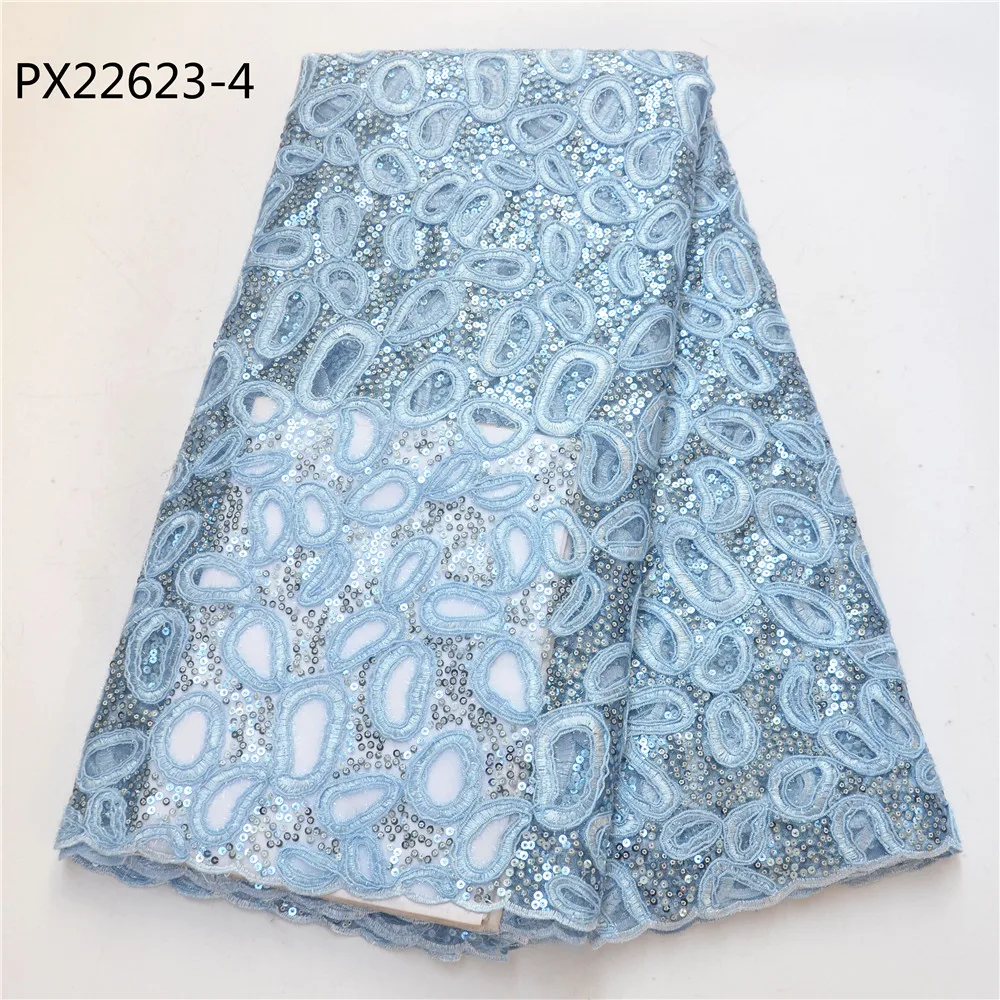 Сетчатая Ткань 100% полиэстер Африканский стиль золотистые блестки органза