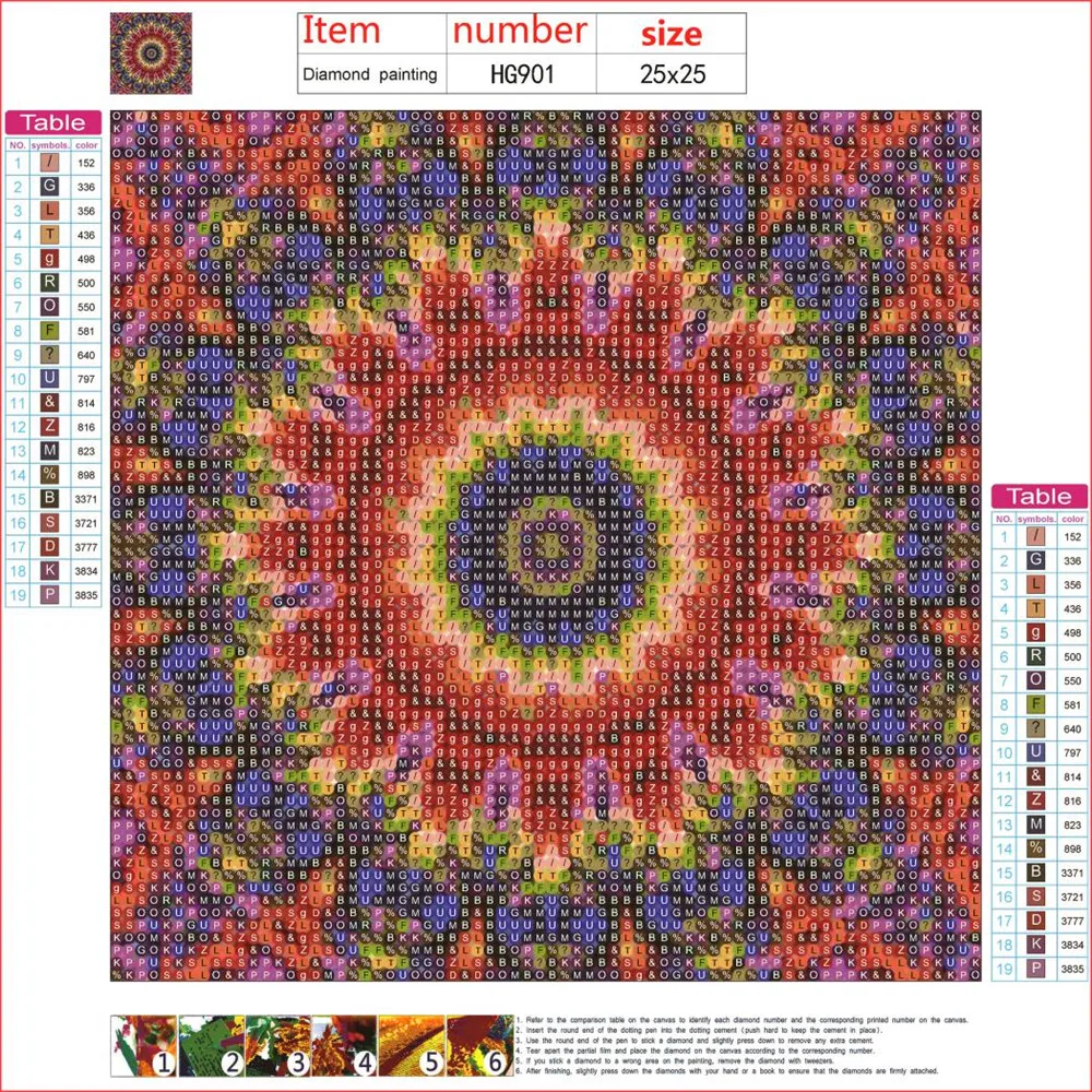 5D алмазная живопись мандала искусство сделай сам круглый набор для алмазной