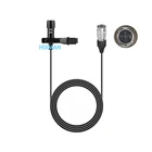 Конденсаторный микрофон HIXMAN LM1, однонаправленный петличный микрофон с зажимом для лацкана, для аудио, беспроводной системы с Hirose, 4-контактным, тип cW