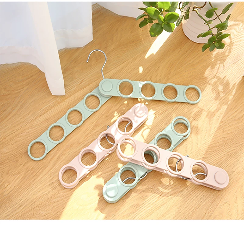 Пластиковые складывающиеся вешалки для шарфа сушилка одежды хранения полотенец