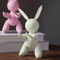 resin balloon robot rabbit sculpture figure statue home decoration art and craft garden decoration creative statue