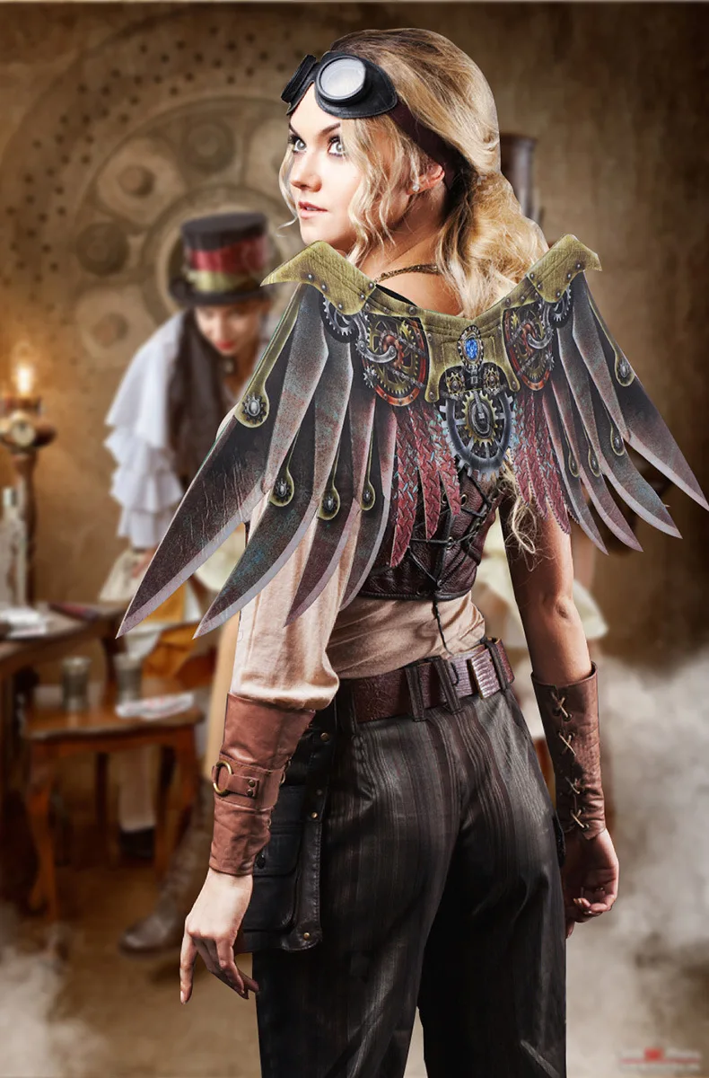 

Хэллоуин Карнавал сценическое платье реквизит косплей панк клинок крылья