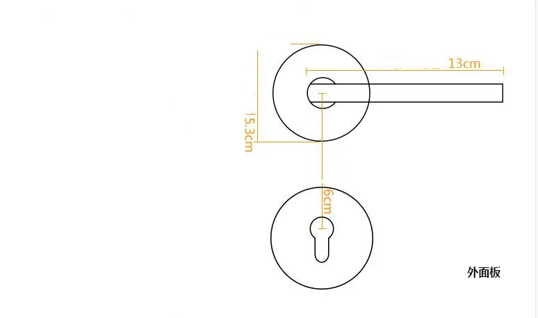 Высококачественная Черная дверная ручка для спальни дома бесшумный дверной