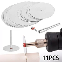 11pcs mini circular saw blade electric grinding cutting disc rotary tool for dremel metal cutter power tool wood cutting discs