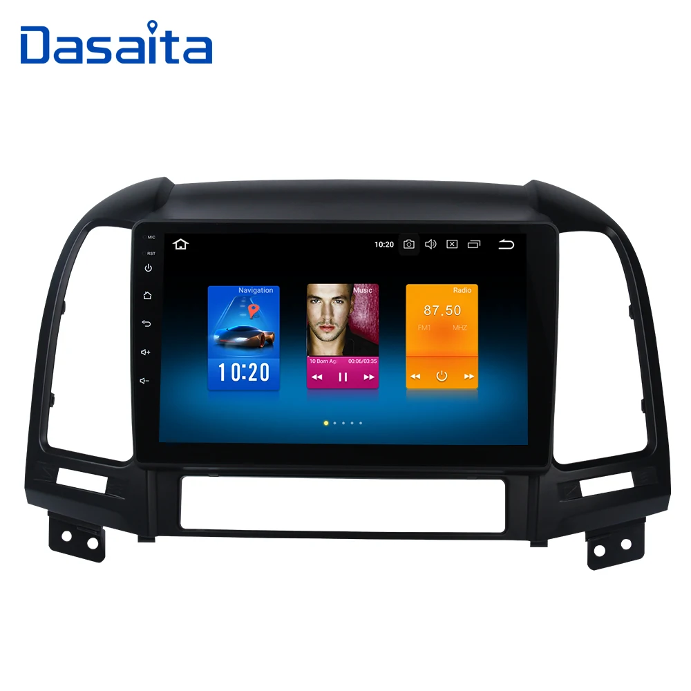 Android 9,0 Автомобильный мультимедийный для hyundai Santa Fe gps навигации 2006 2007 2008 2009 2010 2011 " ips Экран G+ 4G 32g