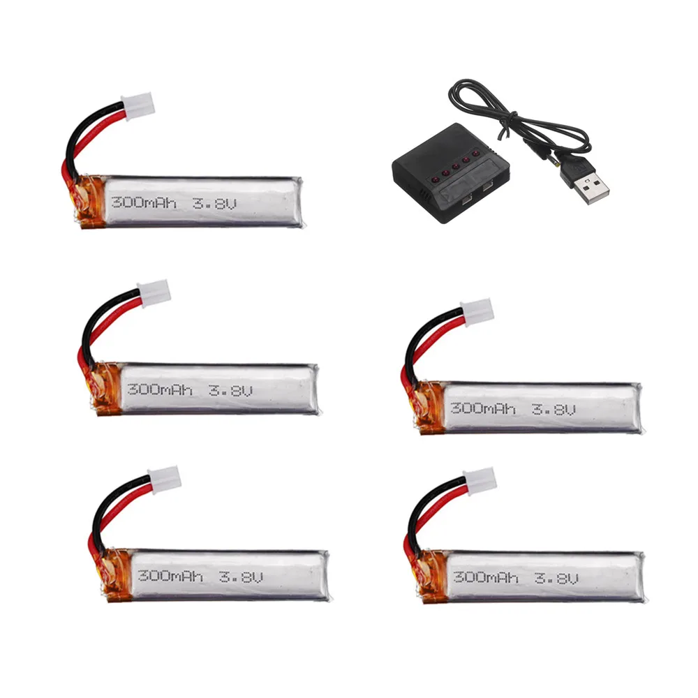 1S 3 8 V 300mAh 30C литий-полимерный аккумулятор + 5 в 1 зарядное устройство для Mobula7 Snapper FPV