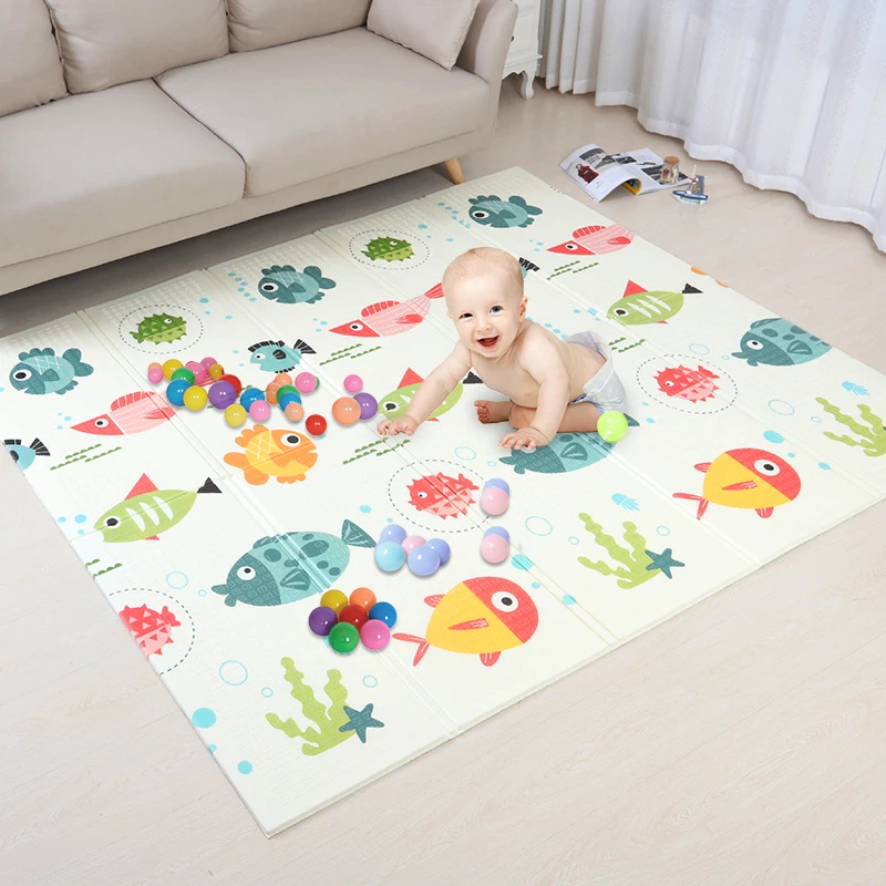 Игровой коврик XPE для детей 1 см Толстый Складной детский ползания | Игрушки и