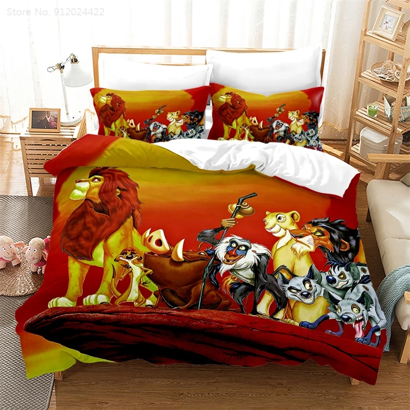 Комплект постельного белья с пододеяльником и наволочкой Король Лев | Дом сад
