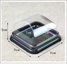 50/100/200sets Clear Plastic Wedding Cupcake Boxes for Bridal Shower Christmas Party Gift Boxes Cake Dome Packaging Favors Boxes