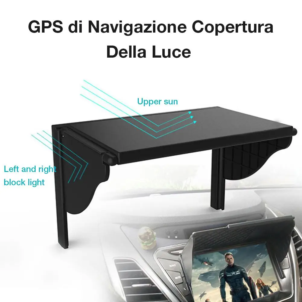Универсальный козырек для навигатора автомобильный от солнца 5 10 дюймов экрана