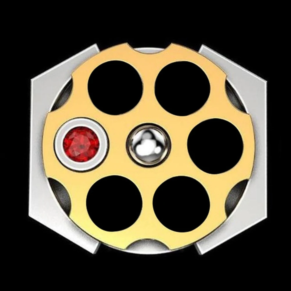 BLUELANS панк Мужская позолоченная русская рулетка в форме кольцо на палец для