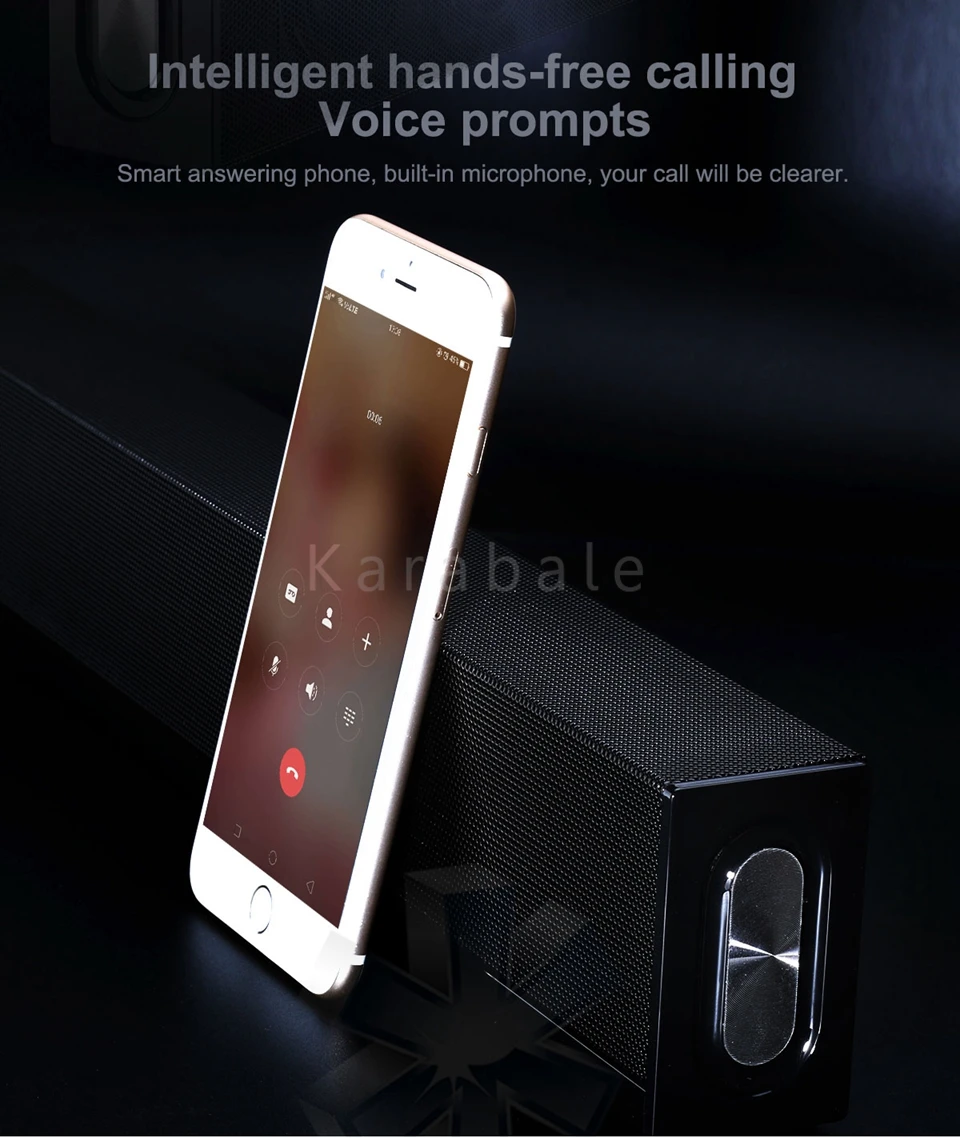 S688 20 Вт HiFi Bluetooth динамик 4 драйвера Саундбар Супер Низкие частоты, портативный беспроводной компьютер ПК ТВ динамик сабвуфер микрофон fm-радио