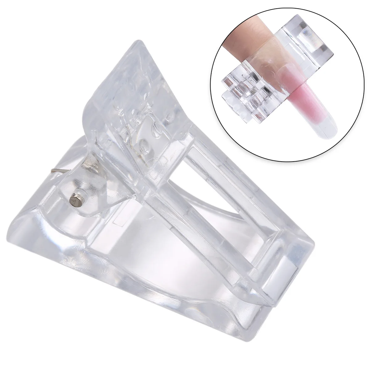 5 шт. прозрачный полигель Быстрый строительство Типсы зажимы пальца расширение