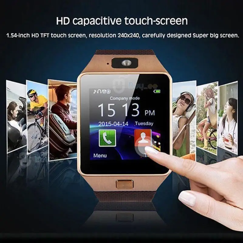 Новый DZ09m умные часы с сенсорным экраном камерой Bluetooth SIM карты вызова Smartwatch для Ios