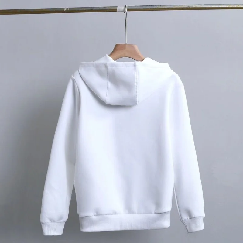 

2021 Spring Hooded Embroidery Sweater Ladies Solid Color Cartoon Sweater Hoodies Letter Printing Sweatshirt Women