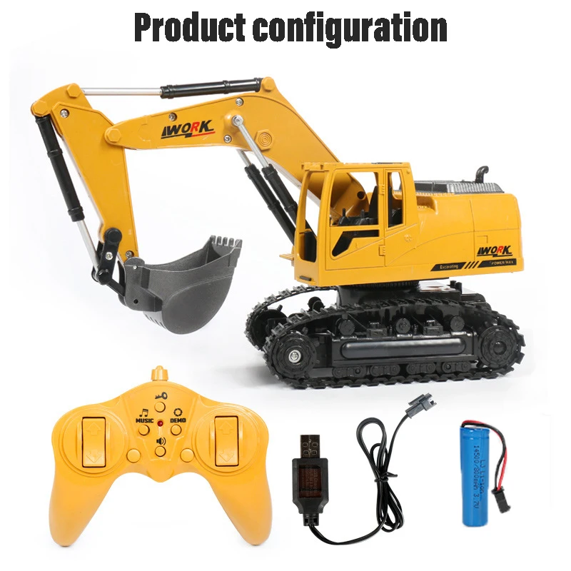 8 канальный игрушечный экска